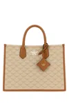 Mcm Himmel Lauretos Medium Tote Bag In Ss24oatmeal