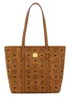 Mcm Women Printed Canvas Medium Toni Shopping Bag