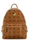 Mcm Brown Stark Mini Backpack