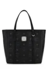Mcm Printed Canvas Mini Tony Handbag In Bk
