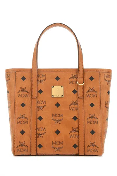 Mcm Printed Canvas Mini Tony Handbag In Multicolor