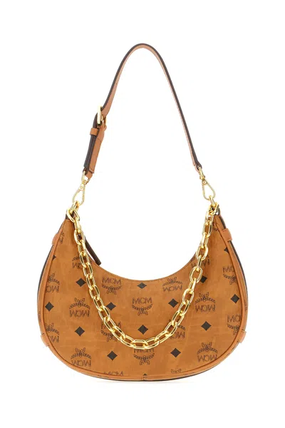 MCM PRINTED CANVAS SHOULDER BAG