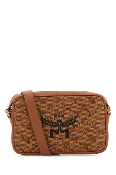 Mcm Printed Canvas Small Himmel Crossbody Bag