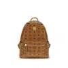 Mcm Printed Canvas Small Stark Backpack