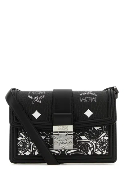 MCM PRINTED CANVAS SMALL TRACY SHOULDER BAG