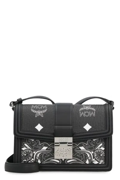 Mcm Printed Canvas Small Tracy Shoulder Bag