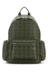 Mcm Printed Canvas Stark Backpack