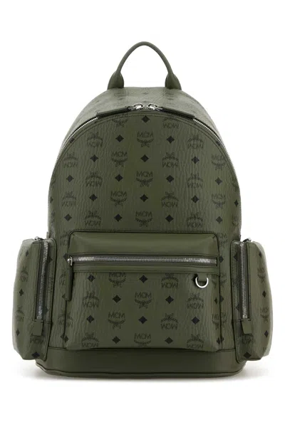 Mcm Printed Canvas Stark Backpack