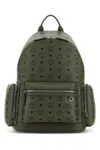 Mcm Printed Canvas Stark Backpack