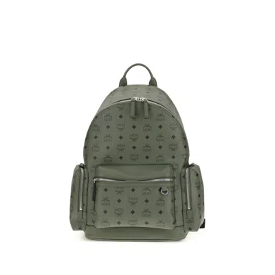 Mcm Printed Canvas Stark Backpack