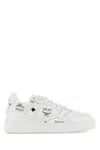 Mcm Terrain Canvas Printed Sneakers In White