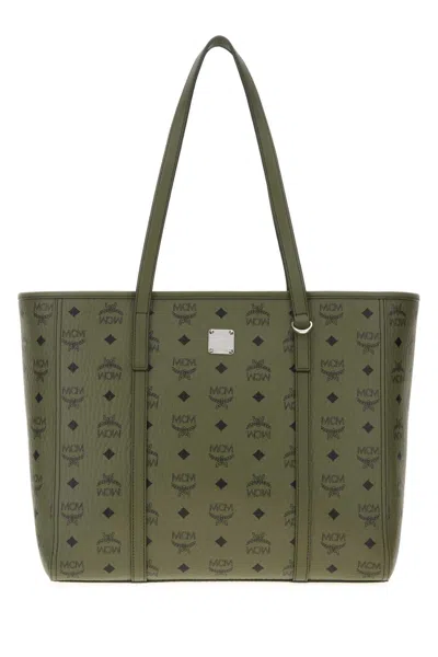 Mcm Printed Canvas Toni Shopping Bag