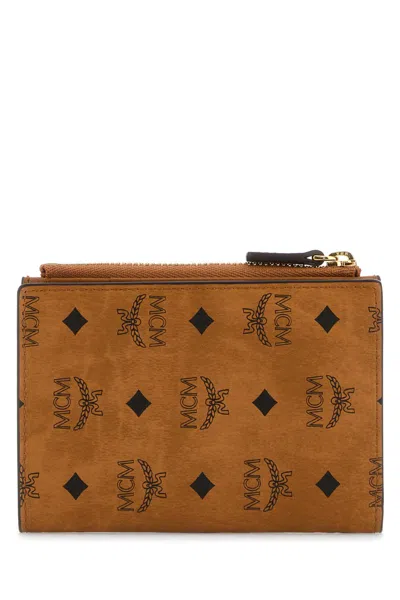 Mcm Printed Canvas Wallet