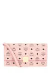 Mcm Printed Canvas Wallet In Pink