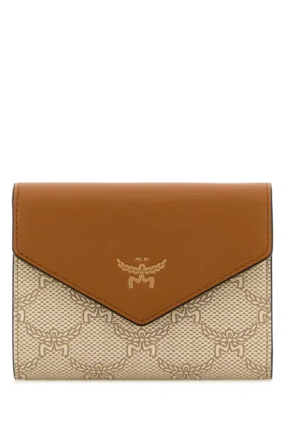 Mcm Printed Canvas Wallet