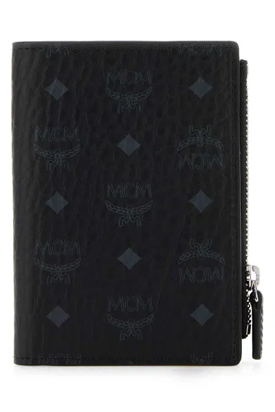 Mcm Printed Canvas Wallet