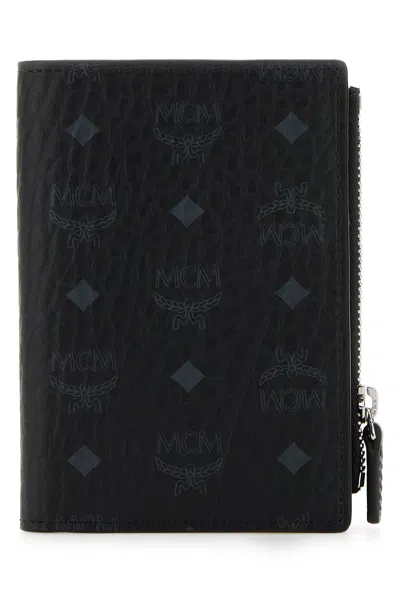 Mcm Printed Canvas Wallet