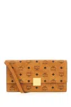 Mcm Printed Canvas Wallet In Brown