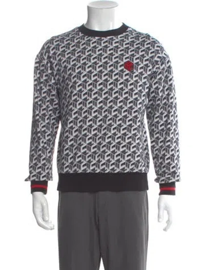 Pre-owned Mcm Printed Crew Neck Sweatshirt In Multi