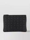 Mcm Printed Design Canvas Pouch