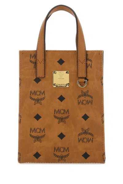 Mcm Printed Fabric Handbag