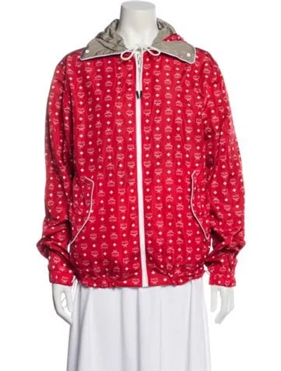 Pre-owned Mcm Printed Jacket In Red