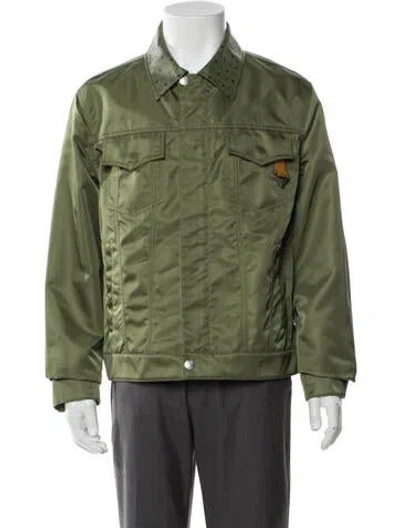Pre-owned Mcm Printed Jacket W/ Tags In Green