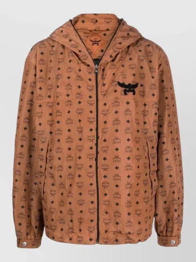 Mcm Printed Nylon Oversized Coat