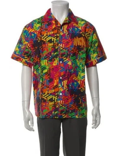 Pre-owned Mcm Printed Short Sleeve Shirt W/ Tags In Multi