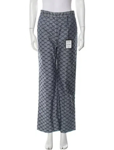 Pre-owned Mcm Printed Straight Leg Pants W/ Tags In Multi