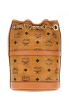 Mcm Printed Synthetic Leather Aren Chain Bucket Bag In Co