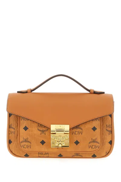 Mcm Printed Synthetic Leather Crossbody Bag In Brown