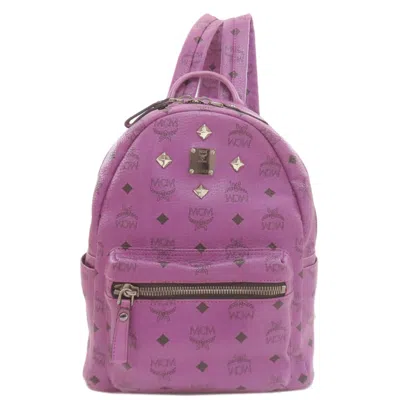 Pre-owned Mcm Purple Pvc Backpack ()