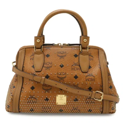 Pre-owned Mcm Pvc Leather Handbag Shoulder Bag ()
