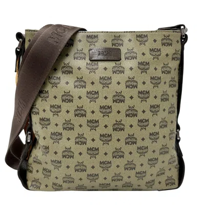 Pre-owned Mcm Pvc Shoulder Bag () In Brown