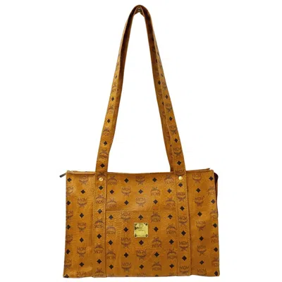 Pre-owned Mcm Pvc Shoulder Bag Tote Bag () In Brown