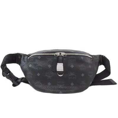 Pre-owned Mcm Pvc Sling Bag () In Black