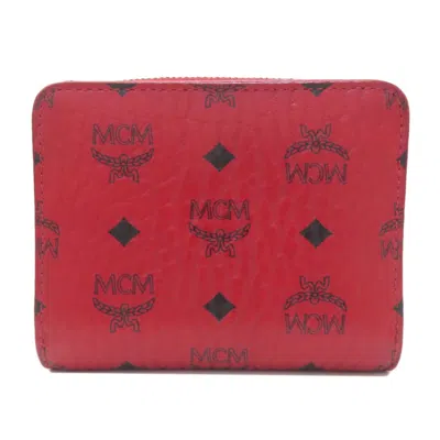 Pre-owned Mcm Pvc Wallet (bi-fold) () In Multi