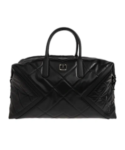 Mcm Quilted Travel Bag In Black