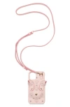 Mcm Rabbit Iphone 11 Pro Crossbody Phone Case In Powder Pink