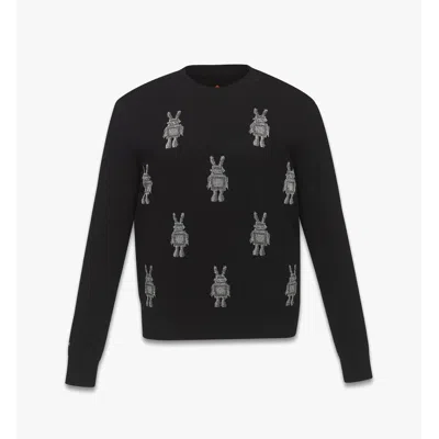 Mcm Rabot Sweater In Wool Jacquard In White