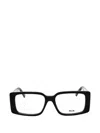 Mcm Ladies Black Rectangular Eyeglass Frames Mw5003 In Black