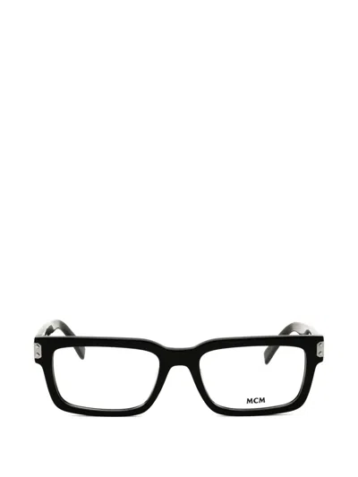 Mcm Rectangle-frame Glasses In Black