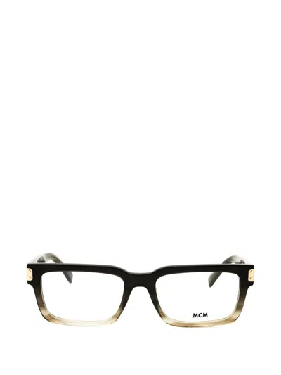 Mcm Rectangle-frame Glasses In Orange