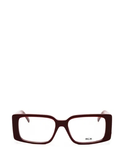 Mcm Rectangle-frame Glasses In Brown