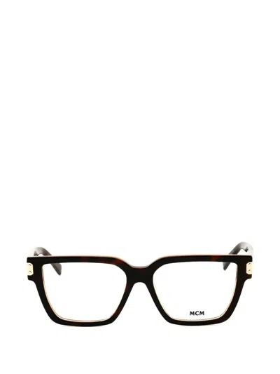 Mcm Rectangle-frame Glasses In Black