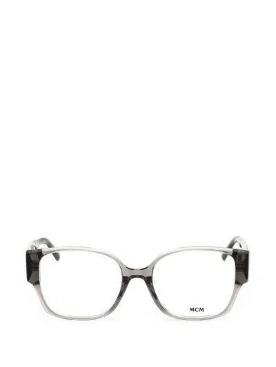 Mcm Rectangle-frame Glasses In Grey