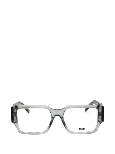 Mcm Rectangle-frame Glasses In Gray
