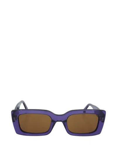 Mcm Rectangle-frame Sunglasses In Blue