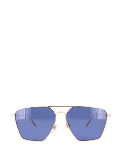 Mcm Rectangle-frame Sunglasses In Gold
